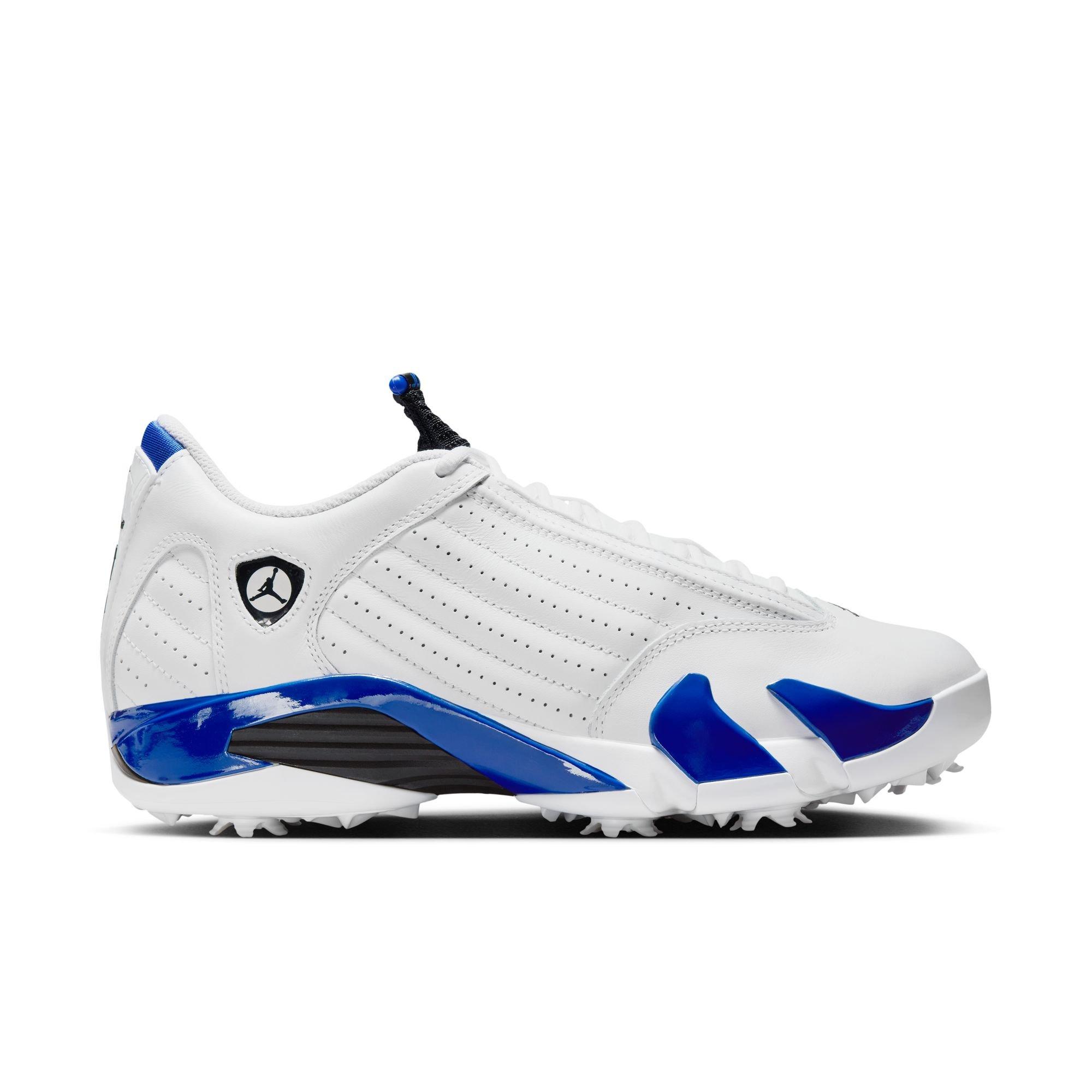 Air Jordan 14 G Spiked Golf Shoe - White/Black/Blue | NIKE